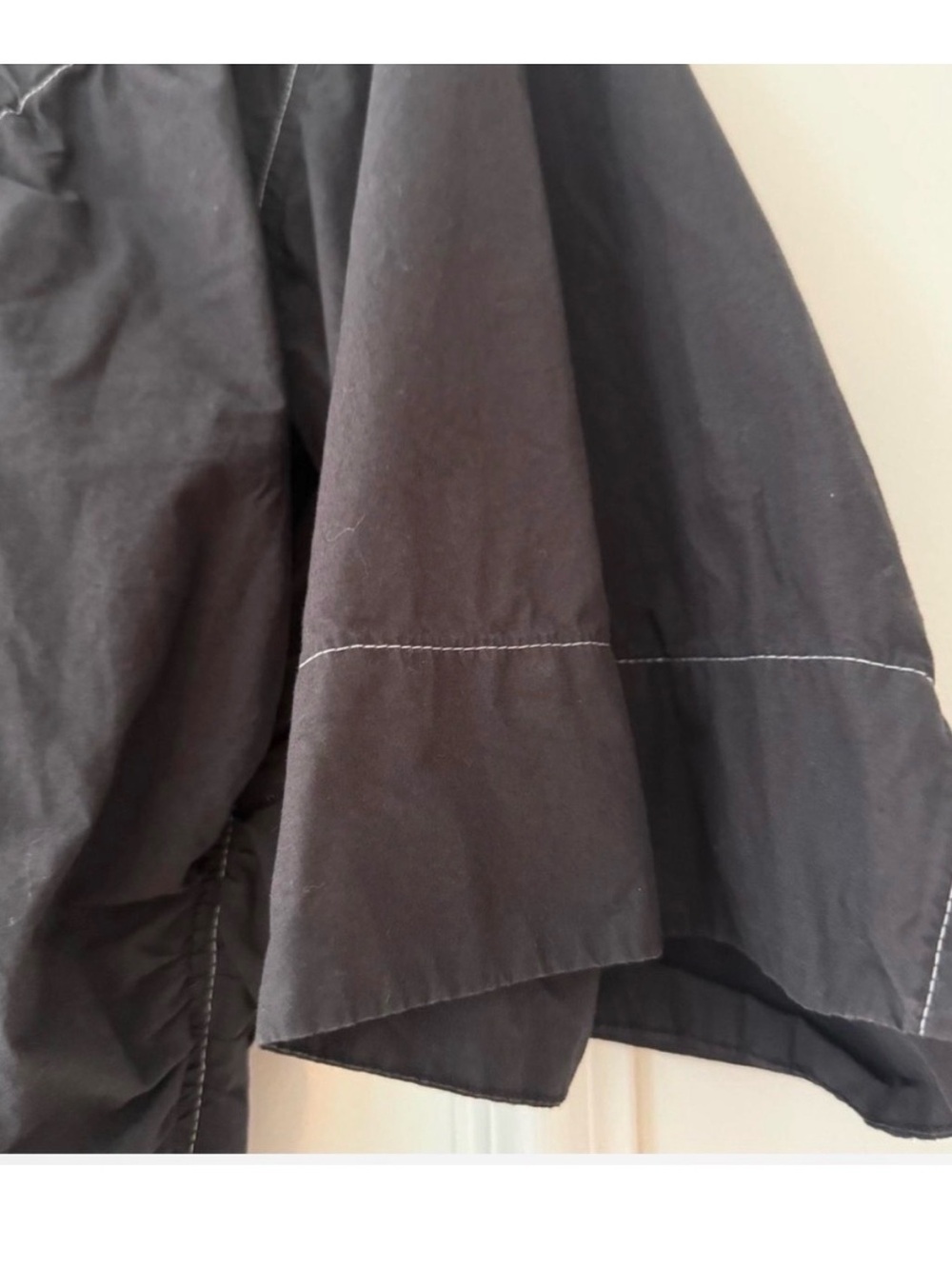 Ganni Black Ruched Mini Dress - Picture 5 of 6